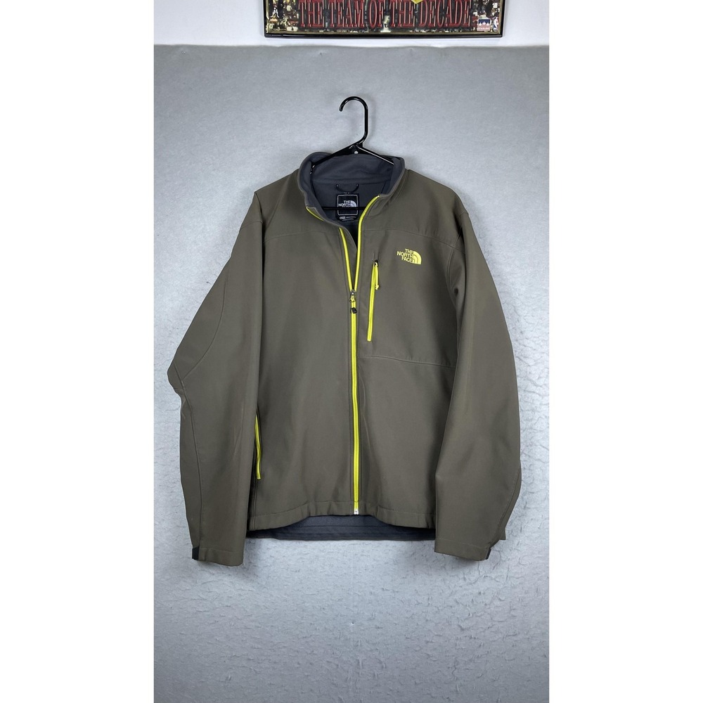 The North Face Jacket‎ Mens XL Brown Softshell Full Zip Hiking Trail Outdoor